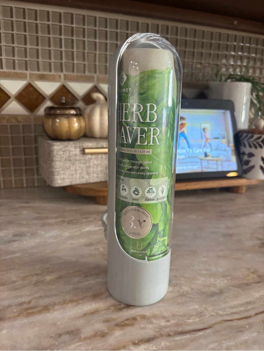 Fresh Green Herb Keeper - White
